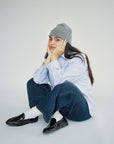 W Beanie in Cloud