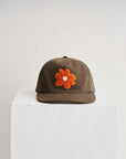 Flowers Hat in Olive